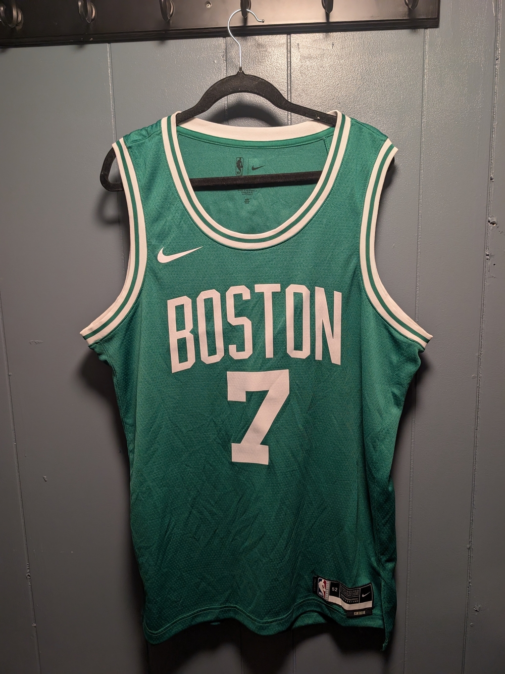 NBA Boston Teal & White #7 Basketball Jersey